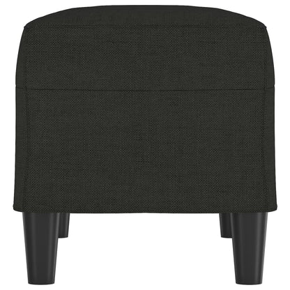 Bankje 70x35x41 cm stof zwart