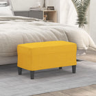 Bench 70x35x41 cm fabric light yellow