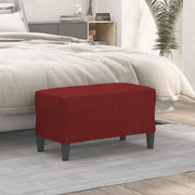Bench 70x35x41 cm fabric wine red