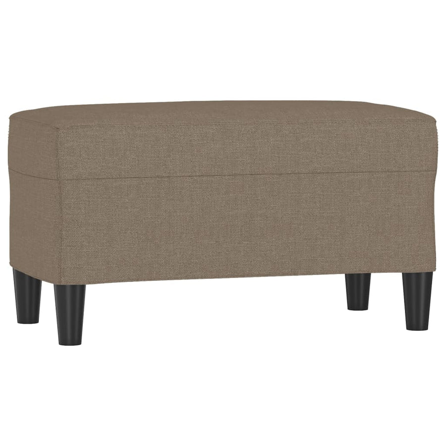 Bankje 70x35x41 cm stof taupe