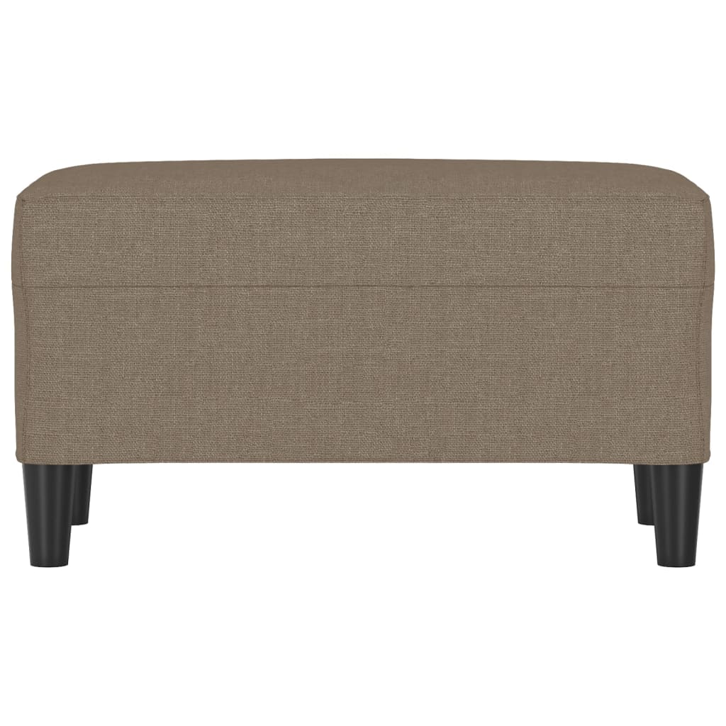 Bankje 70x35x41 cm stof taupe