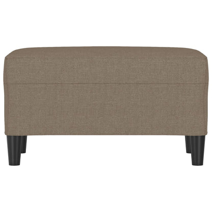 Bankje 70x35x41 cm stof taupe
