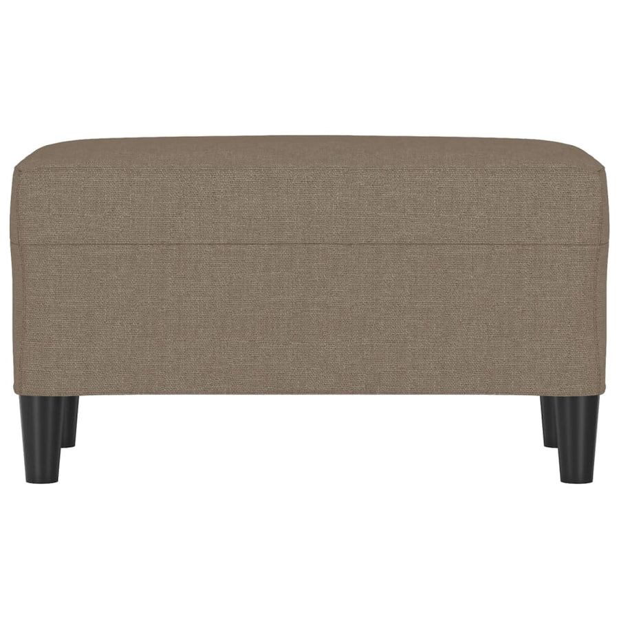 Bankje 70x35x41 cm stof taupe