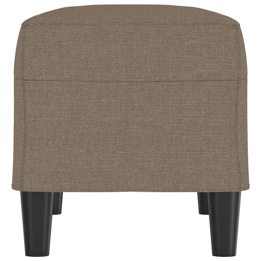Bankje 70x35x41 cm stof taupe