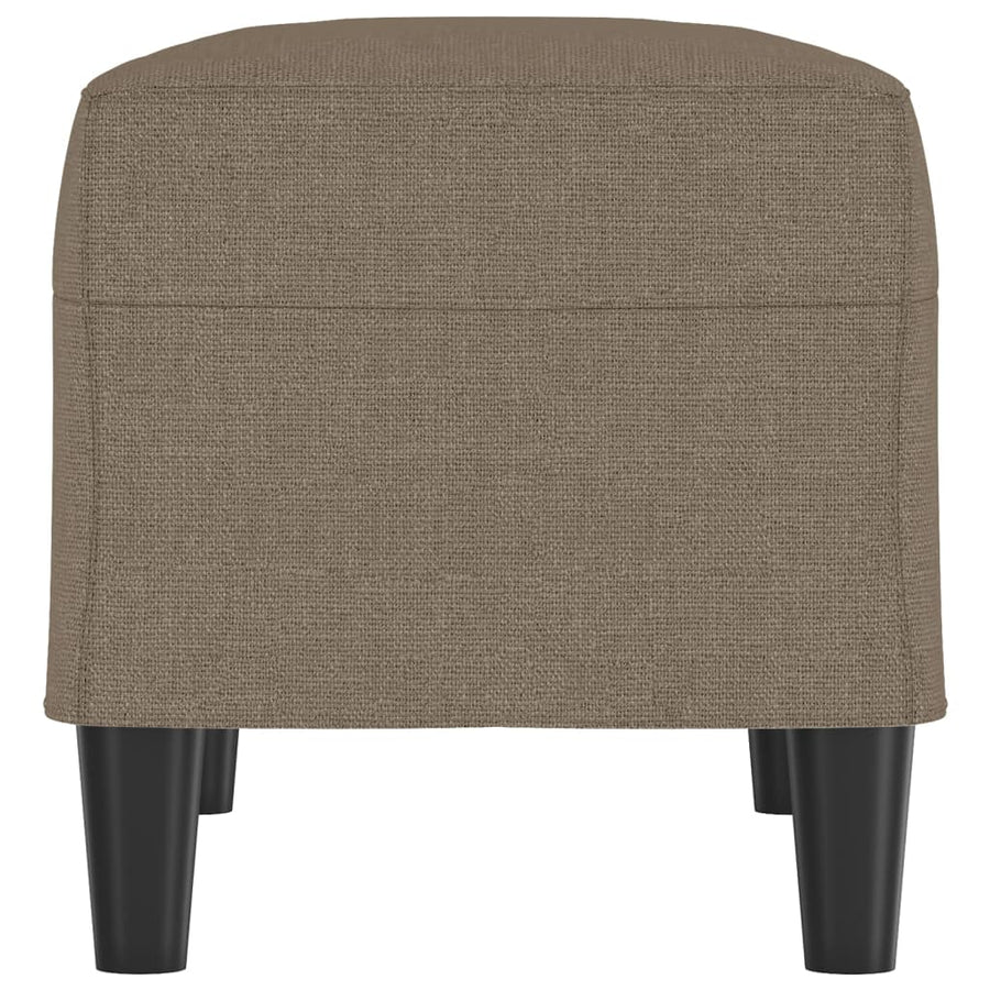 Bankje 70x35x41 cm stof taupe