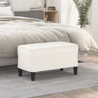 Bench 70x35x41 cm faux leather cream
