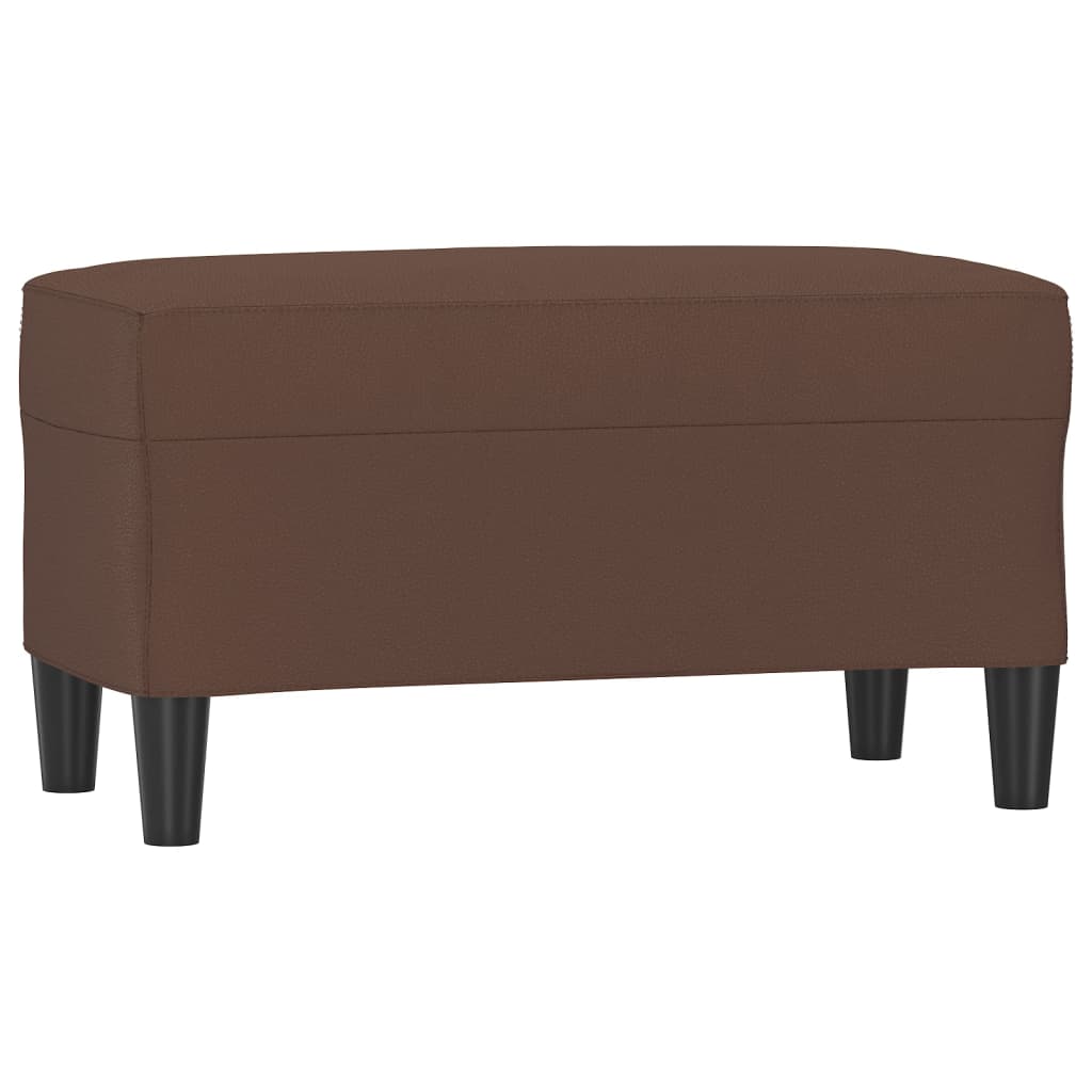 Bankje Kunstleer 70 x 35 x 41 cm Bruin