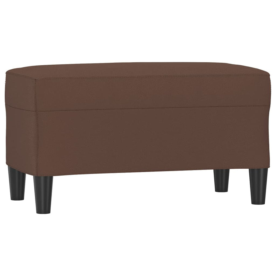 Bankje Kunstleer 70 x 35 x 41 cm Bruin