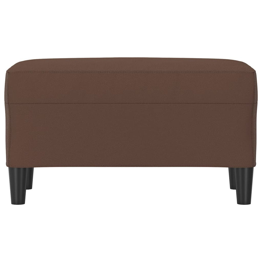Bankje Kunstleer 70 x 35 x 41 cm Bruin