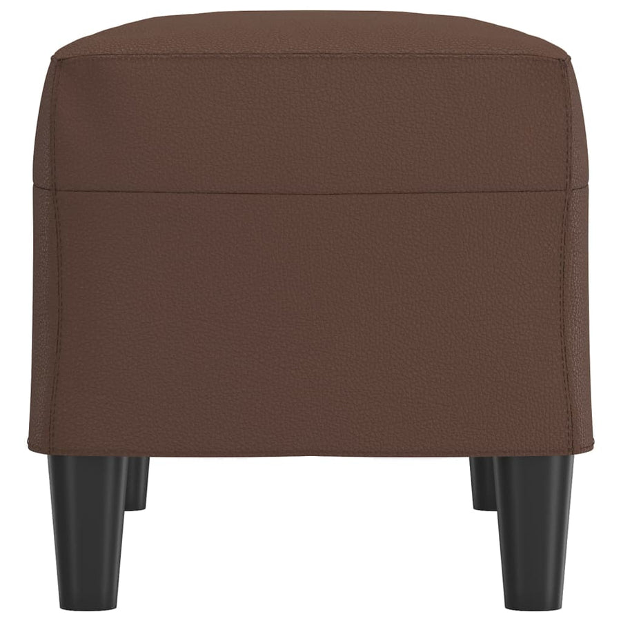 Bankje Kunstleer 70 x 35 x 41 cm Bruin