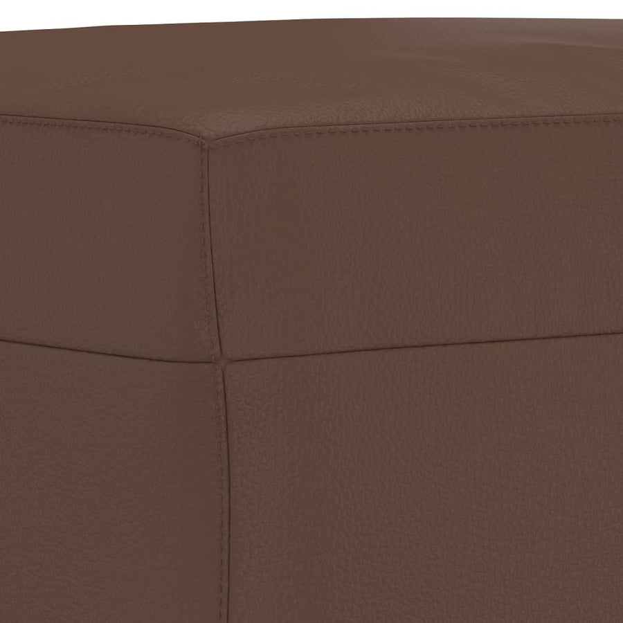 Bankje Kunstleer 70 x 35 x 41 cm Bruin