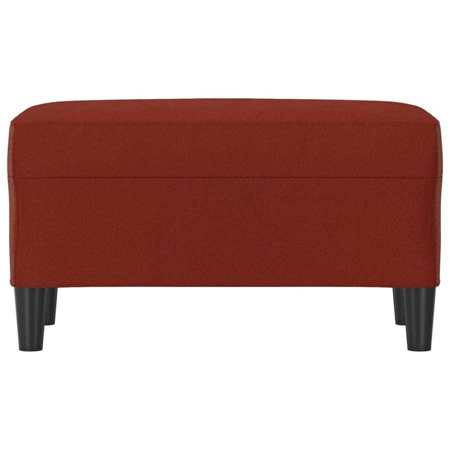 Bankje Kunstleer 70 x 35 x 41 cm Wijnrood