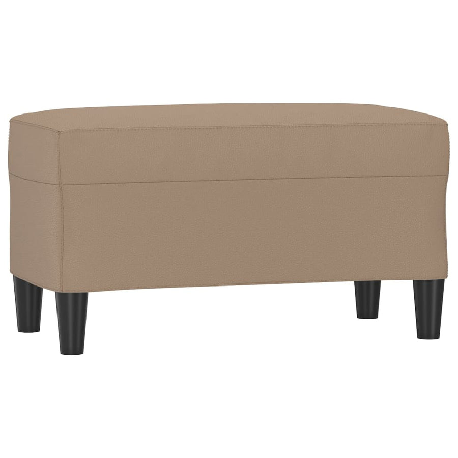Bankje Kunstleer Kleurig 70 x 35 x 41 cm Cappuccino