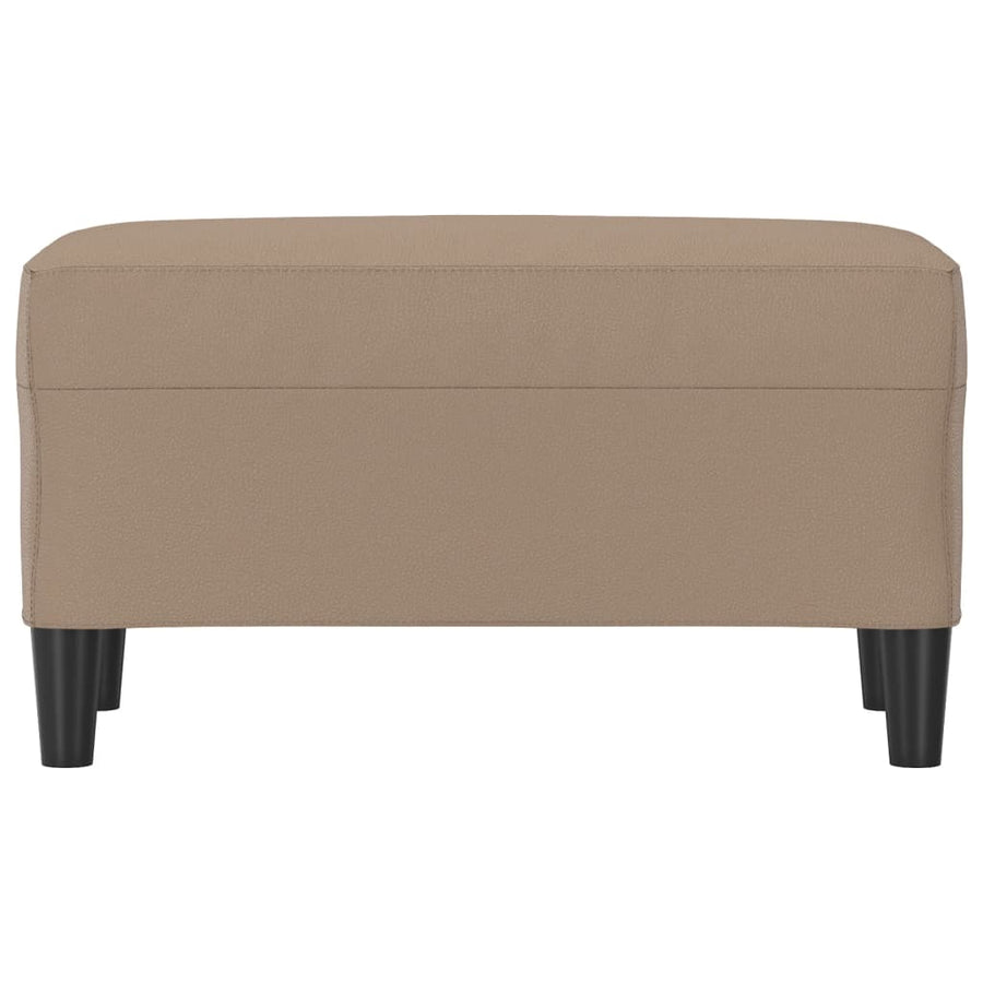 Bankje Kunstleer Kleurig 70 x 35 x 41 cm Cappuccino