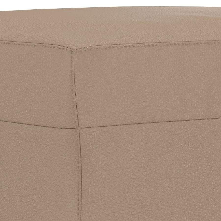 Bankje Kunstleer Kleurig 70 x 35 x 41 cm Cappuccino