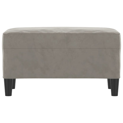 Bankje 70X35X41 Cm Fluweel Lichtgrijs
