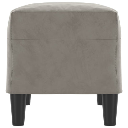 Bankje 70X35X41 Cm Fluweel Lichtgrijs