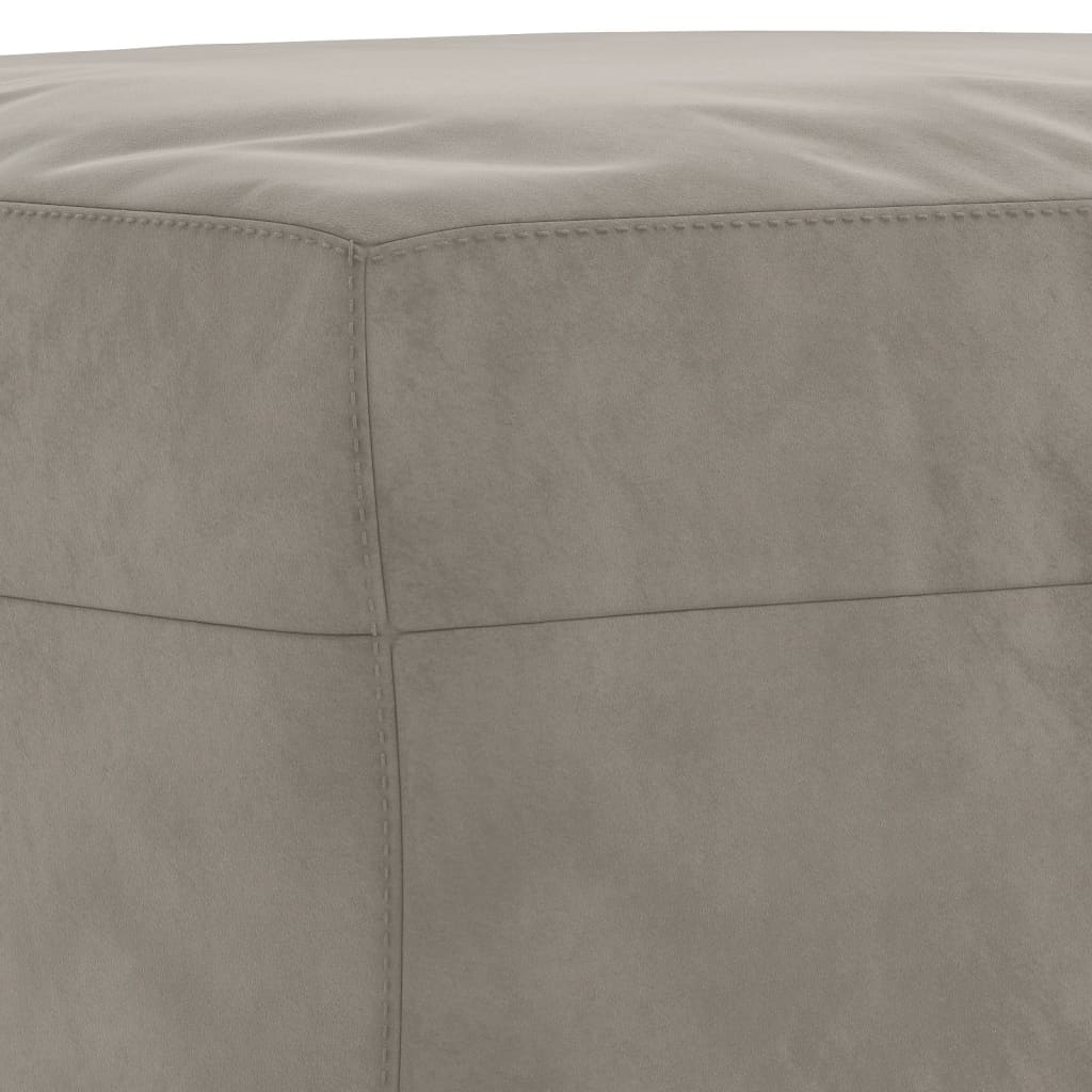 Bankje 70X35X41 Cm Fluweel Lichtgrijs
