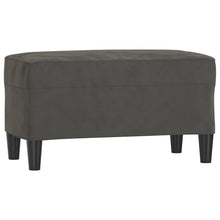 Bankje 70X35X41 Cm Fluweel Donkergrijs