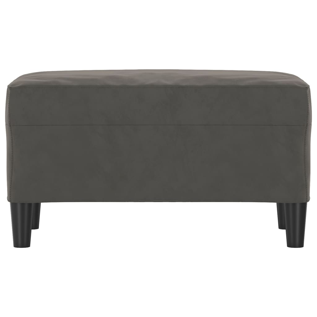 Bankje 70X35X41 Cm Fluweel Donkergrijs