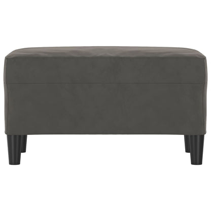 Bankje 70X35X41 Cm Fluweel Donkergrijs