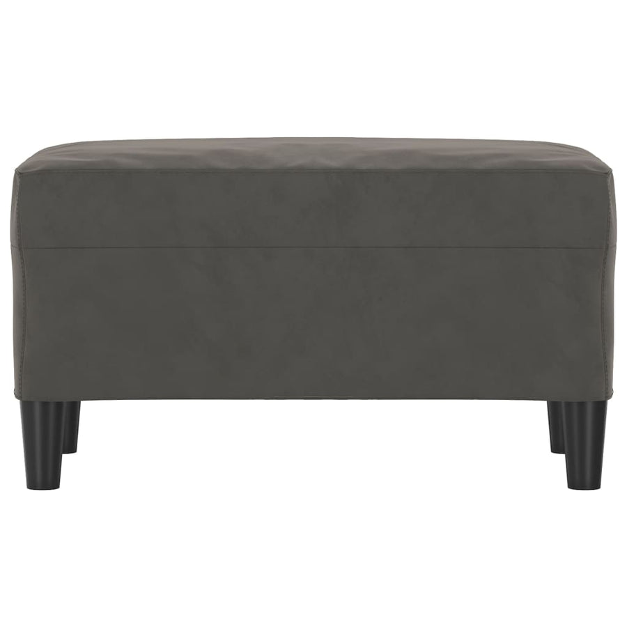 Bankje 70X35X41 Cm Fluweel Donkergrijs