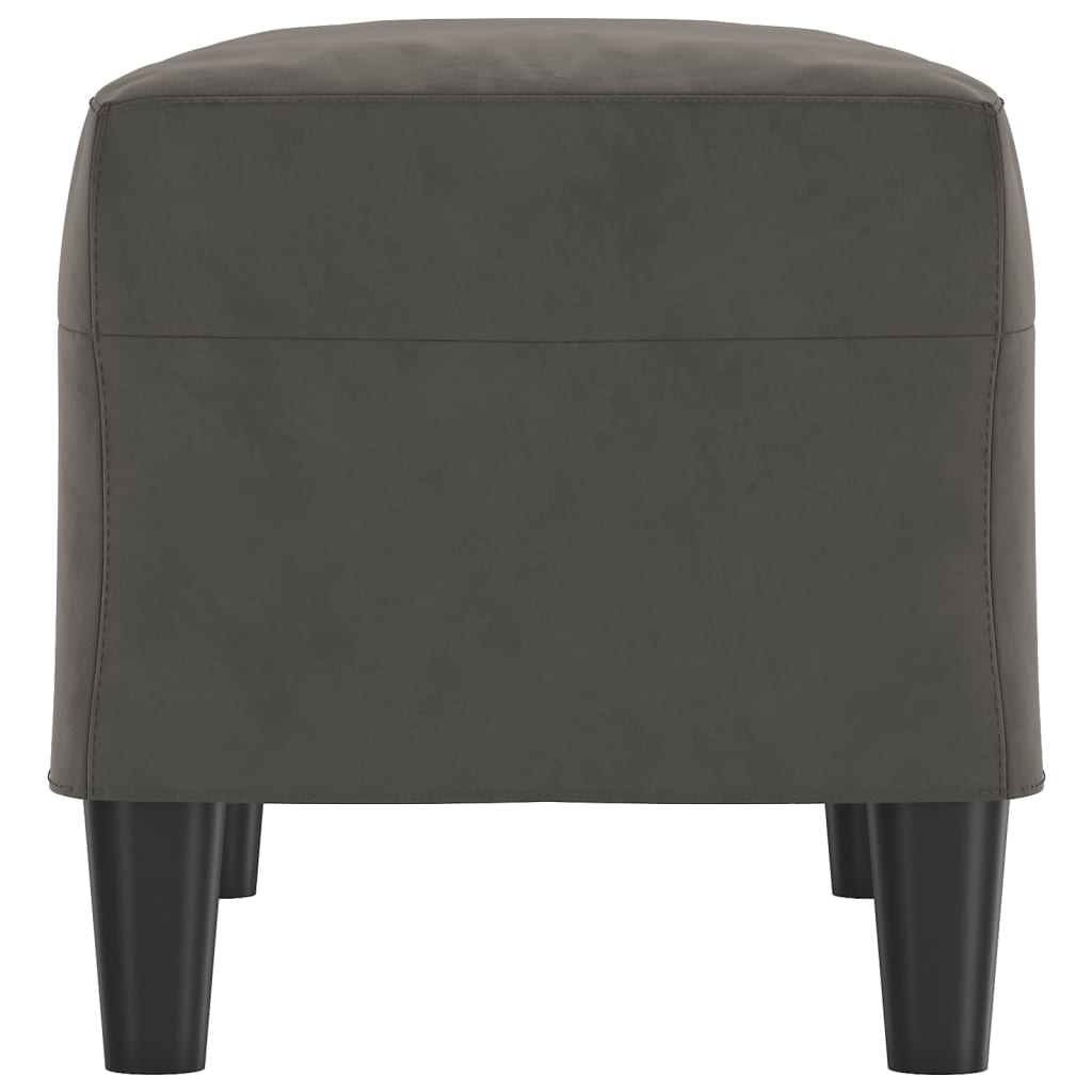 Bankje 70X35X41 Cm Fluweel Donkergrijs