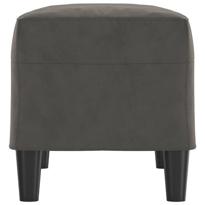 Bankje 70X35X41 Cm Fluweel Donkergrijs