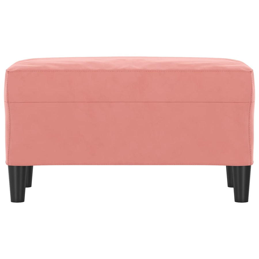 Bankje 70X35X41 Cm Fluweel Roze