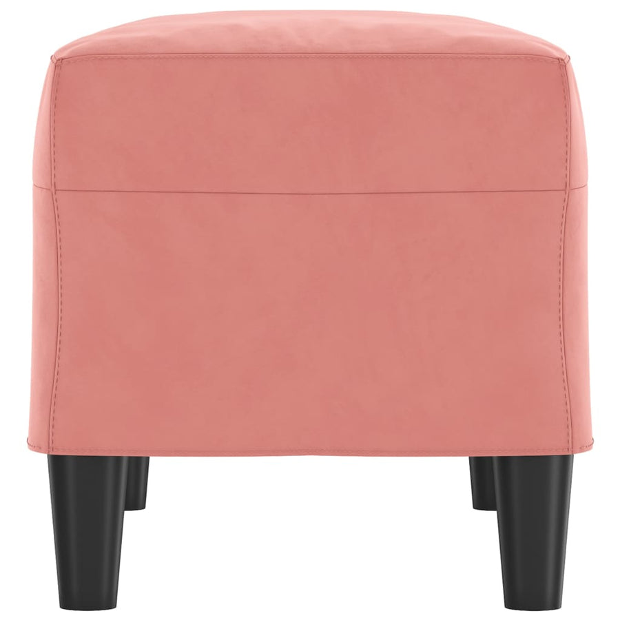 Bankje 70X35X41 Cm Fluweel Roze