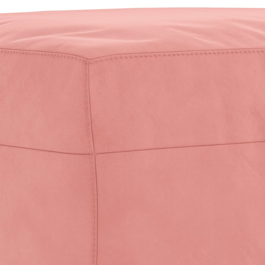 Bankje 70X35X41 Cm Fluweel Roze