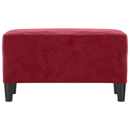 Bankje 70X35X41 Cm Fluweel Wijnrood 70 x 35 x 41 cm