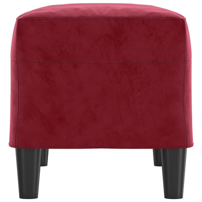 Bankje 70X35X41 Cm Fluweel Wijnrood 70 x 35 x 41 cm