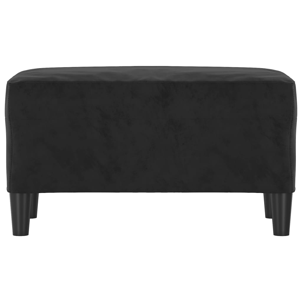 Bankje Fluweel 70 x 35 x 41 cm Zwart