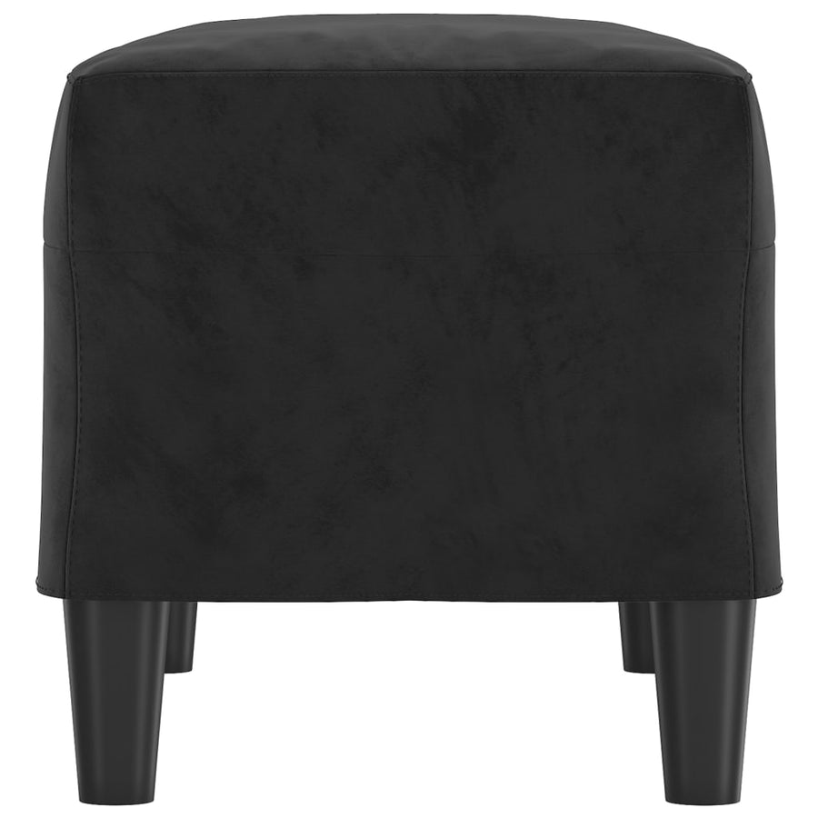 Bankje Fluweel 70 x 35 x 41 cm Zwart