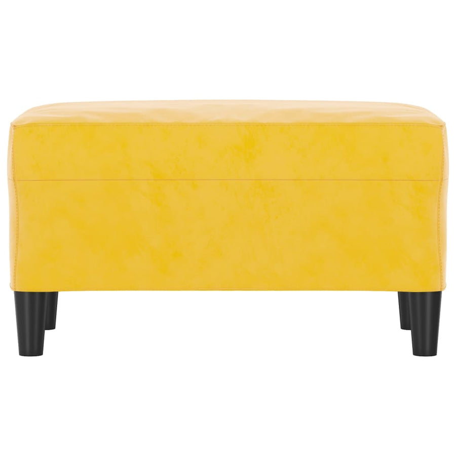 Bankje 70X35X41 Cm Fluweel Geel