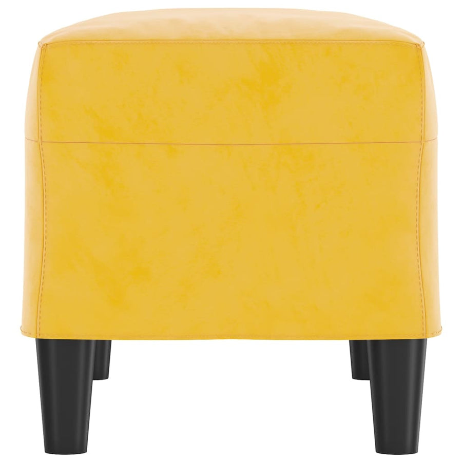 Bankje 70X35X41 Cm Fluweel Geel