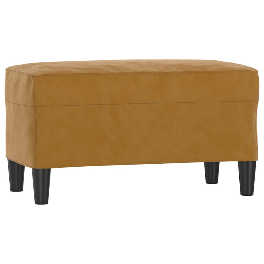 Bankje 70X35X41 Cm Fluweel Bruin