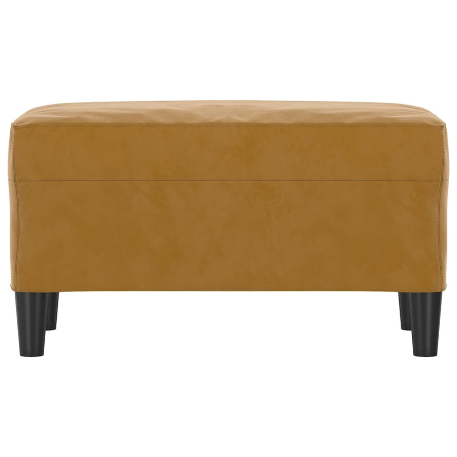 Bankje 70X35X41 Cm Fluweel Bruin