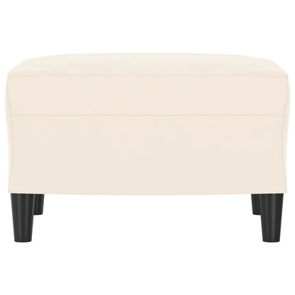 Bankje 70X35X41 Cm Fluweel Crèmekleurig