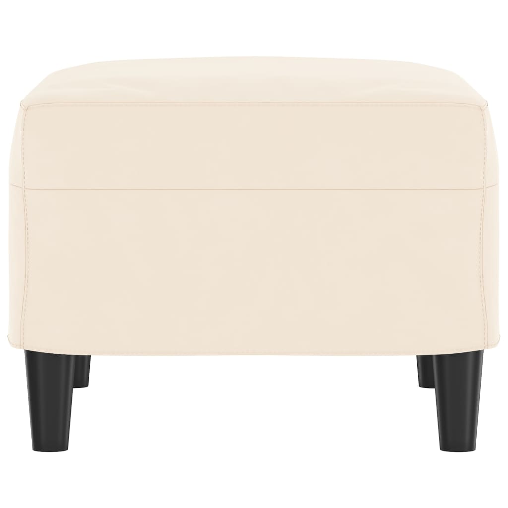 Bankje 70X35X41 Cm Fluweel Crèmekleurig