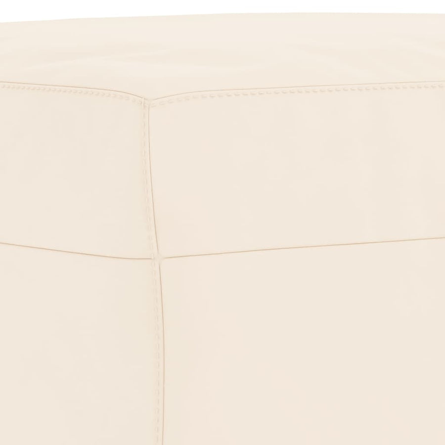 Bankje 70X35X41 Cm Fluweel Crèmekleurig