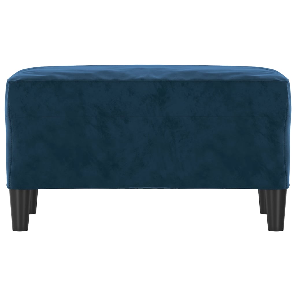 Bankje 70X35X41 Cm Fluweel Blauw 70 x 35 x 41 cm