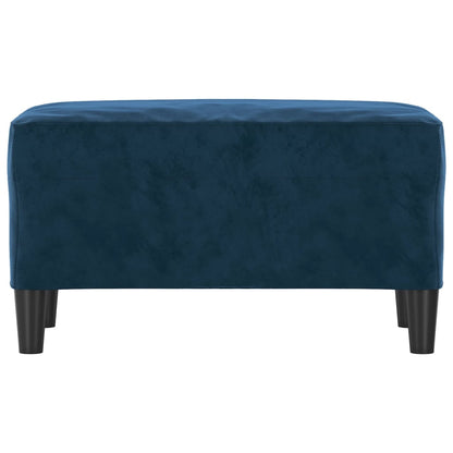 Bankje 70X35X41 Cm Fluweel Blauw 70 x 35 x 41 cm