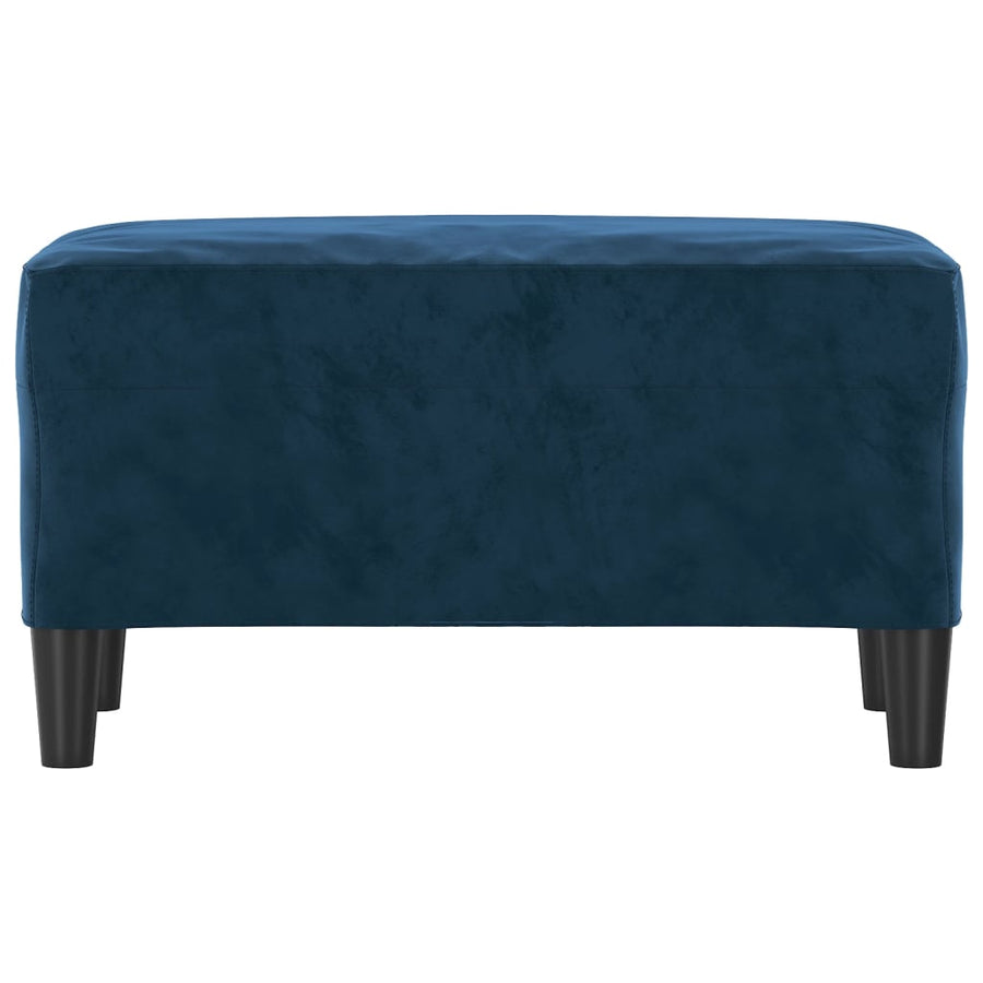 Bankje 70X35X41 Cm Fluweel Blauw 70 x 35 x 41 cm