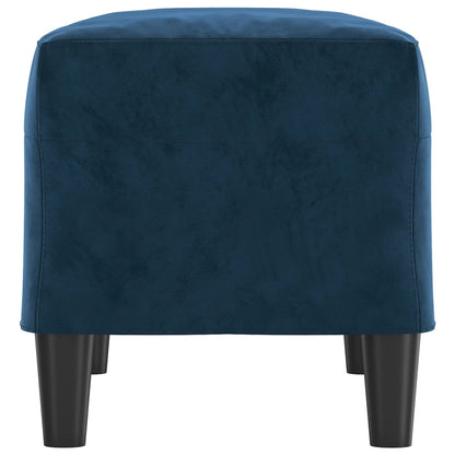 Bankje 70X35X41 Cm Fluweel Blauw 70 x 35 x 41 cm