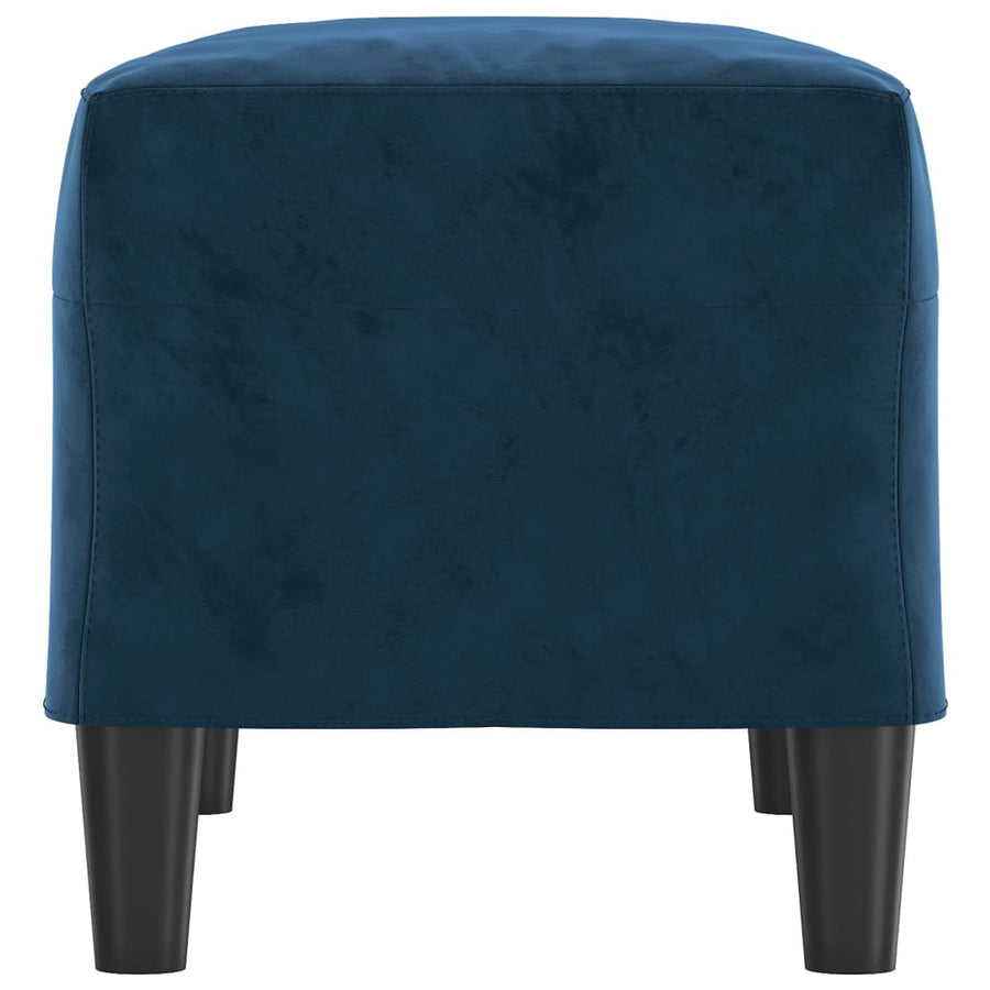 Bankje 70X35X41 Cm Fluweel Blauw 70 x 35 x 41 cm