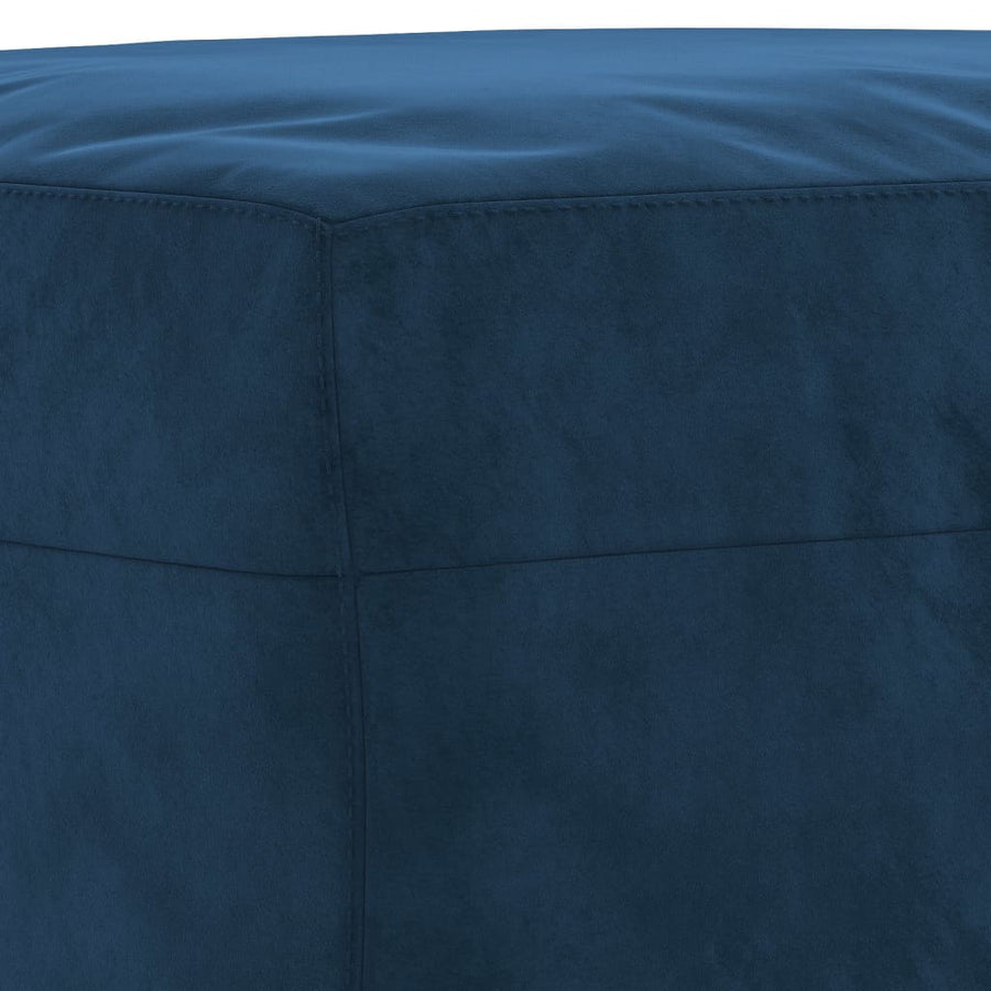 Bankje 70X35X41 Cm Fluweel Blauw 70 x 35 x 41 cm