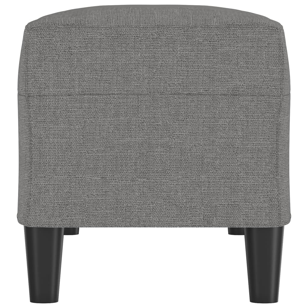 Bankje 100x35x41 cm stof donkergrijs