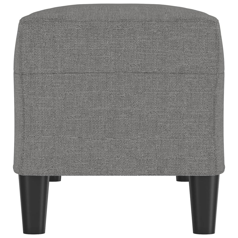 Bankje 100x35x41 cm stof donkergrijs